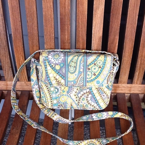 Vera Bradley Handbags - Vera Bradley crossbody paisley front flap bag